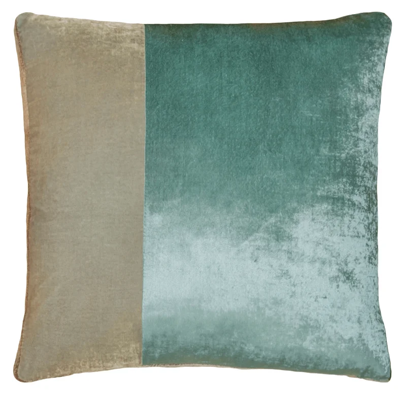 Get More, Spend Less Today Gold Beige Velvet Color Block Pillow by Kevin O'Brien Studio Get More, Spend Less Today Gold Beige Velvet Color Block Pillow by Kevin O'Brien Studio
