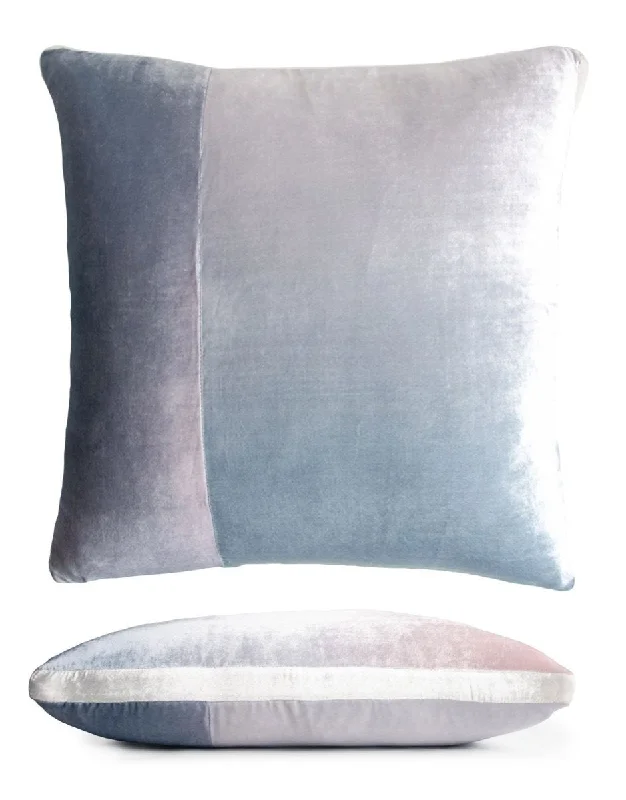 Your Favorite Items, Now At Lower Prices Moonstone Color Block Velvet Throw Pillow