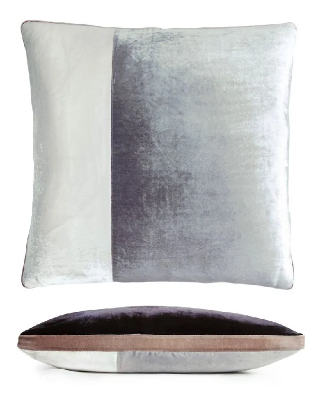Snag The Best Bargains Before They're Over Smoke Color Block Velvet Throw Pillow