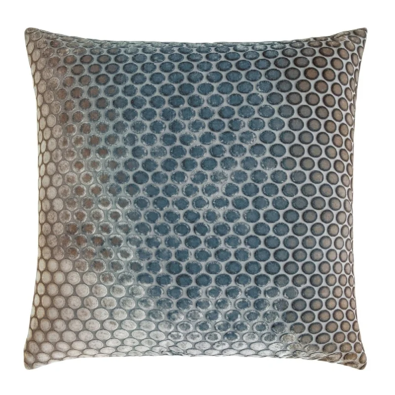 Great Deals Gunmetal Dots Velvet Pillow by Kevin O'Brien Studio
