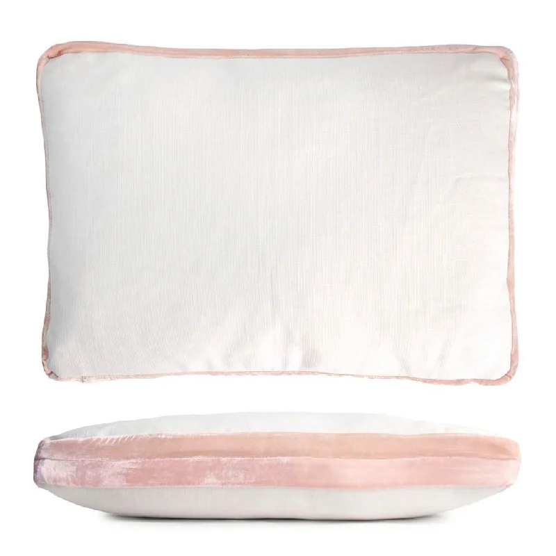 Flash Sale Happening Now – Act Fast Blush & White Double Tuxedo Pillow by Kevin O'Brien Studio Flash Sale Happening Now – Act Fast Blush & White Double Tuxedo Pillow by Kevin O'Brien Studio