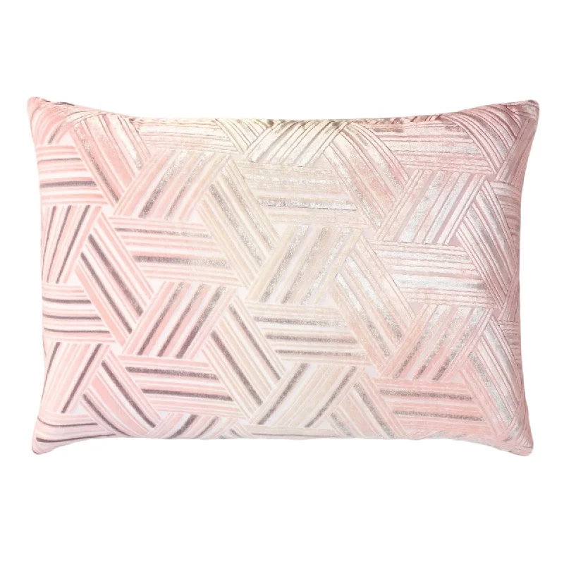 Crazy Deals Blush Entwined Velvet Pillow by Kevin O'Brien Studio