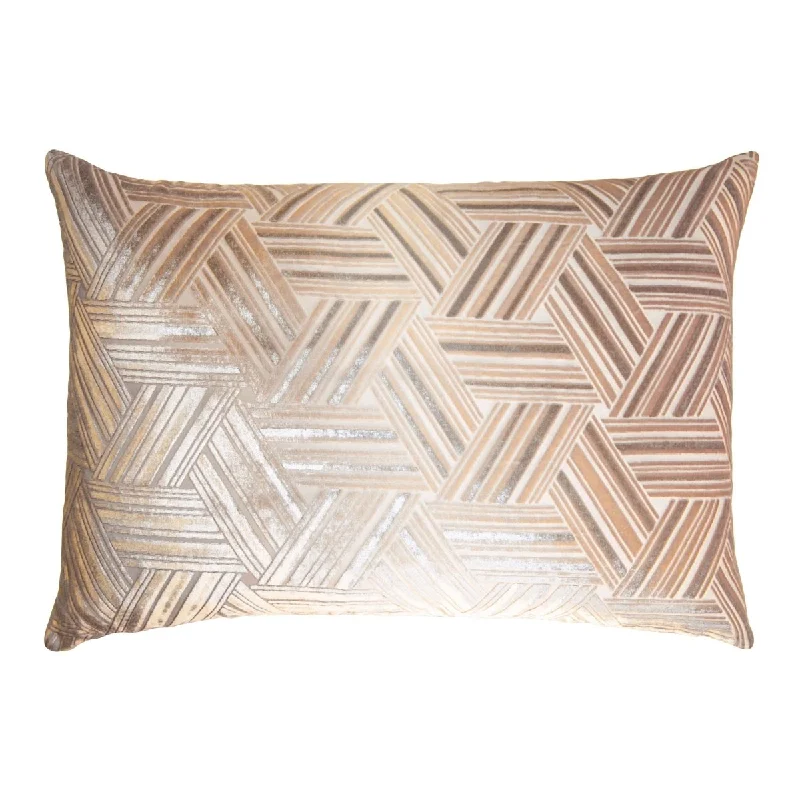 Loyalty Reward Latte Entwined Velvet Pillow by Kevin O'Brien Studio