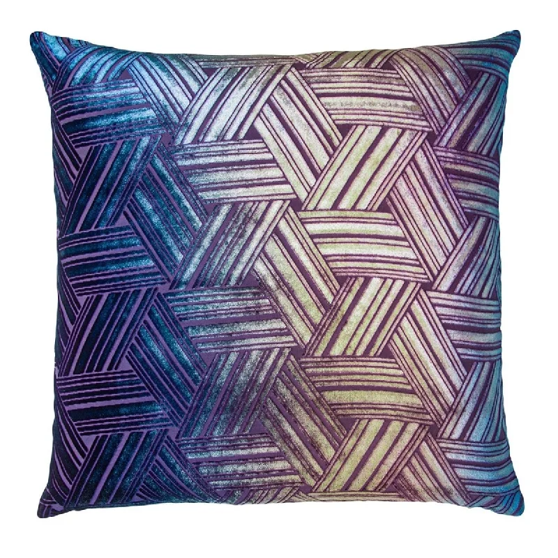 Price Meltdown Peacock Entwined Velvet Pillow by Kevin O'Brien Studio