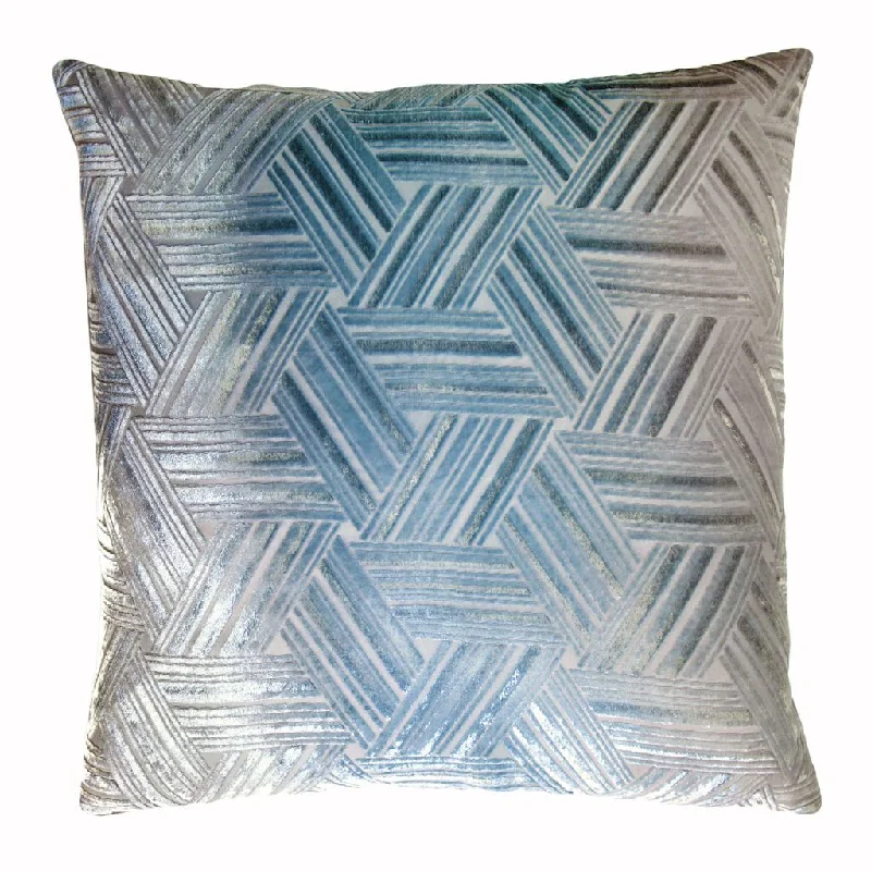 Exclusive Savings Robin's Egg Entwined Velvet Pillow by Kevin O'Brien Studio
