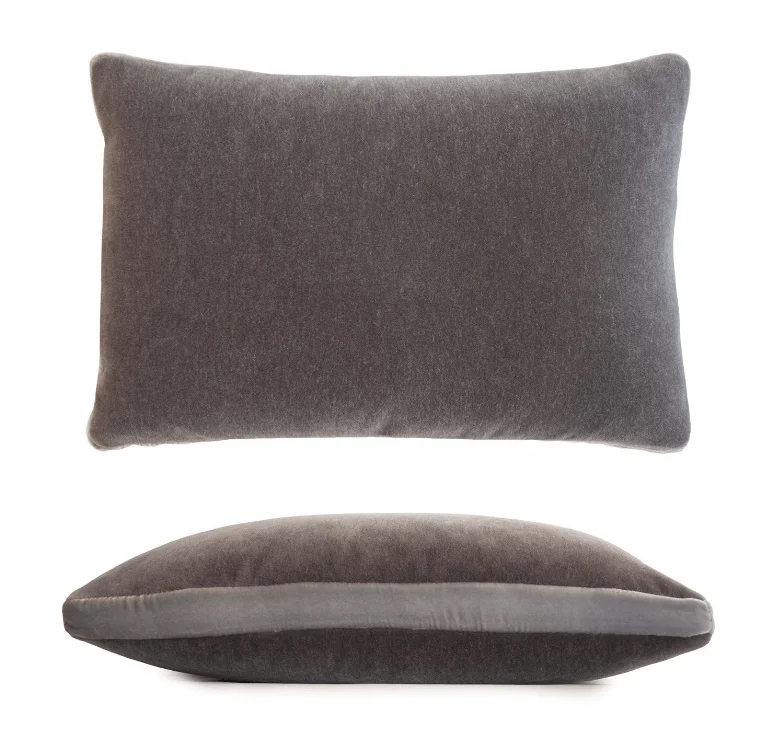 Get Ready To Save Like Never Before Gray & Nickel Mohair Tuxedo Pillows by Kevin O'Brien Studio Get Ready To Save Like Never Before Gray & Nickel Mohair Tuxedo Pillows by Kevin O'Brien Studio