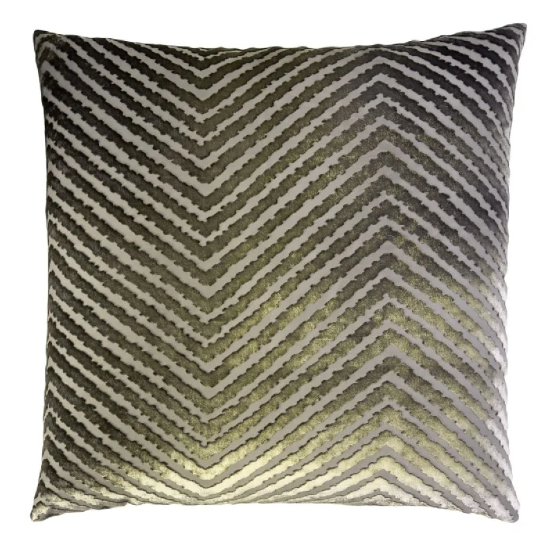Weekend Deals That Impress Oregano Chevron Velvet Pillow by Kevin O'Brien Studio