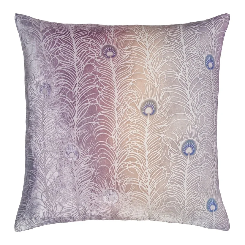 Can't Resist Opal Peacock Feather Pillow by Kevin O'Brien Studio