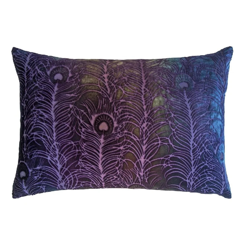 Fantastic Savings Peacock Feather Pillow by Kevin O'Brien Studio