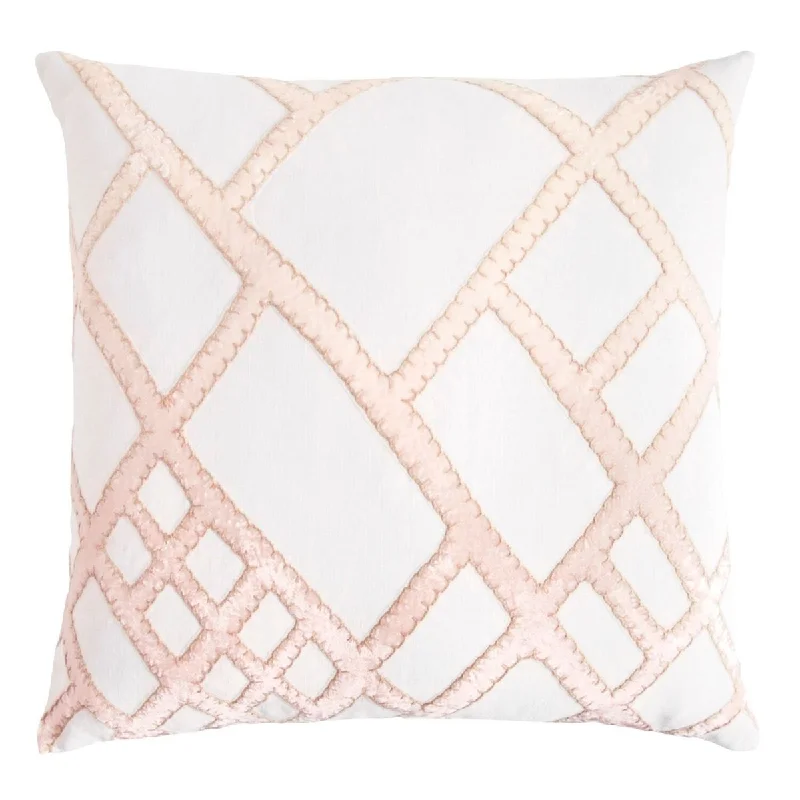 Closeout Blossom Net Velvet Appliqué Pillow by Kevin O'Brien Studio