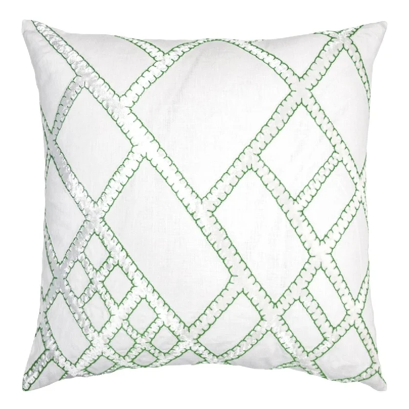 Weekend Bargains to Sizzle Grass Net Velvet Appliqué Pillow by Kevin O'Brien Studio