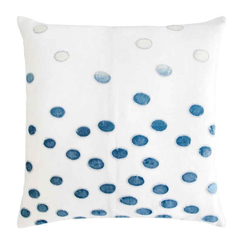 Best Bargains Azul Ovals Velvet Appliqué Pillows by Kevin O'Brien Studio