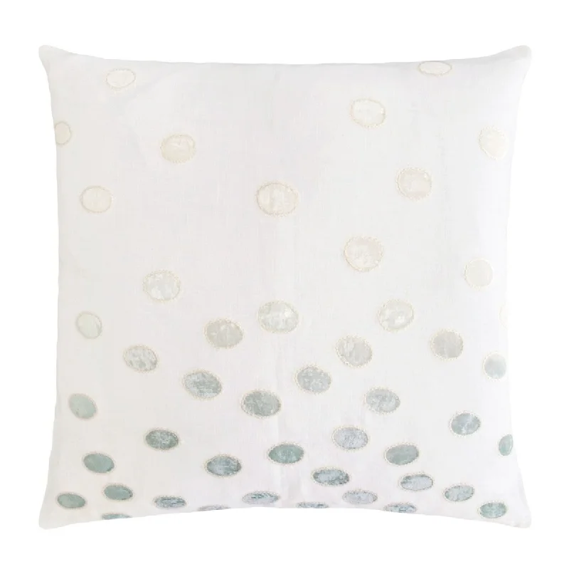 Bonus Savings Sage & White Ovals Velvet Appliqué Pillows