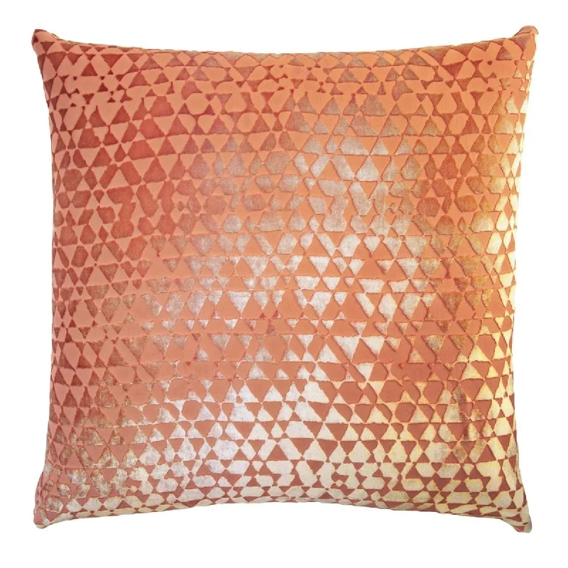 Best Bargains Mango Triangles Velvet Pillow by Kevin O'Brien Studio