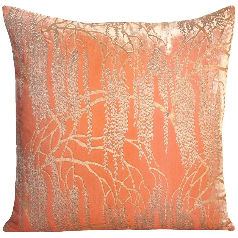 Sale Event Metallic Willow Mango Velvet Pillows