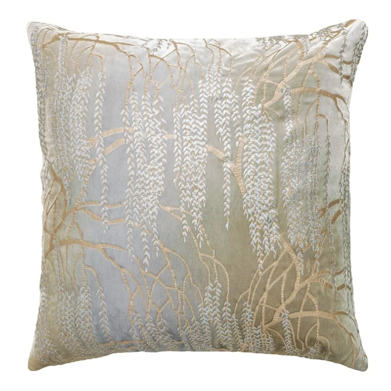 Massive Deals Metallic Willow Nickel Velvet Pillows