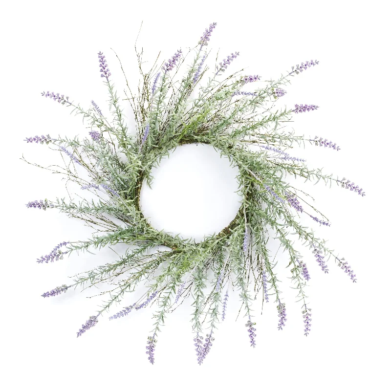 Weekend Specials to Grab Lavender Floral Twig 28" Green Wreath