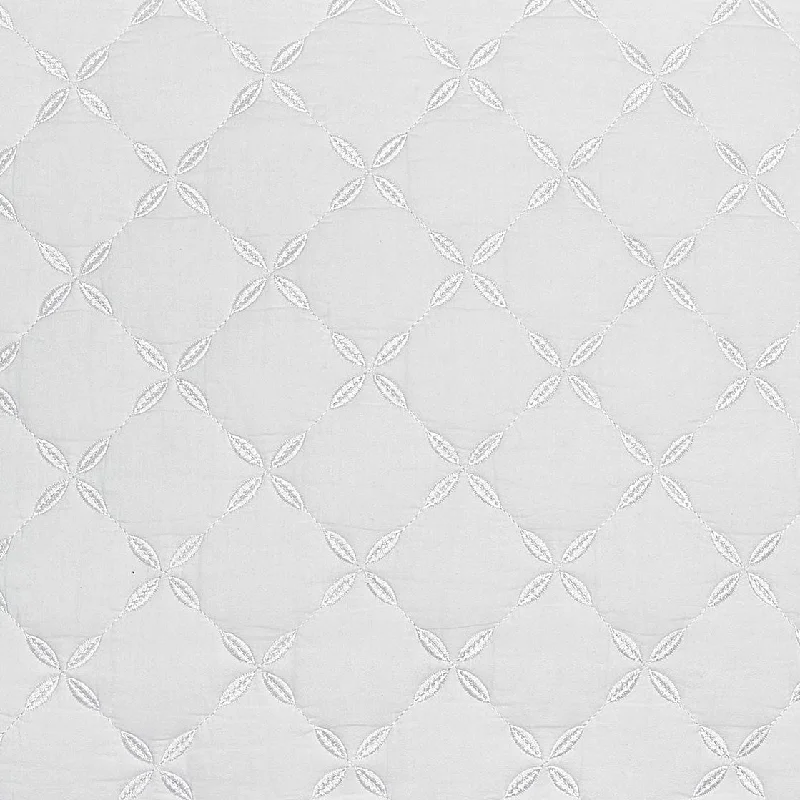 Price Drop Alert Layla White Quilt Swatch