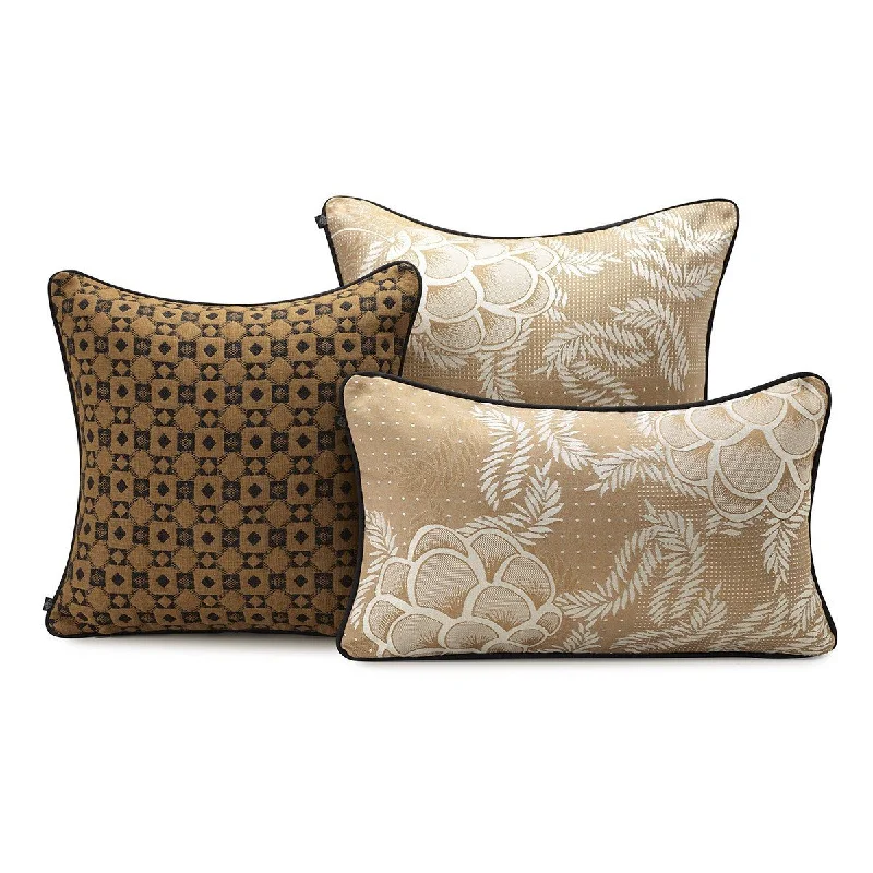 Weekend Discounts to Love Canevas Cumin Pillow Covers by Le Jacquard Français