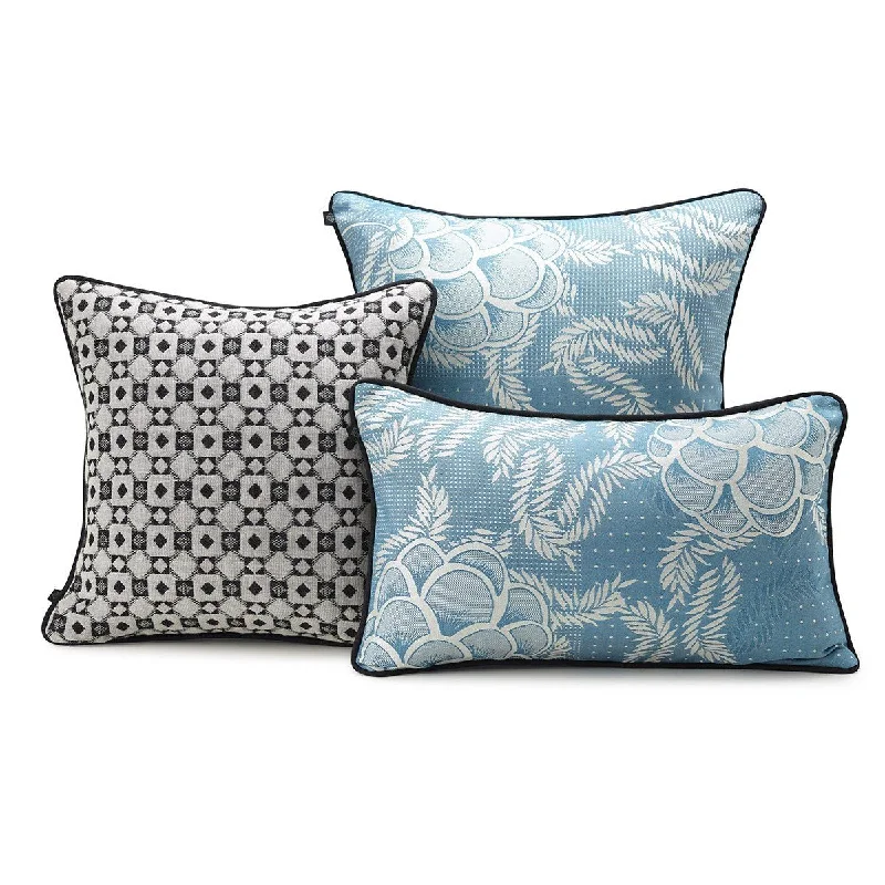 Weekend Specials to Enjoy Canevas Lagoon Pillow Covers by Le Jacquard Français