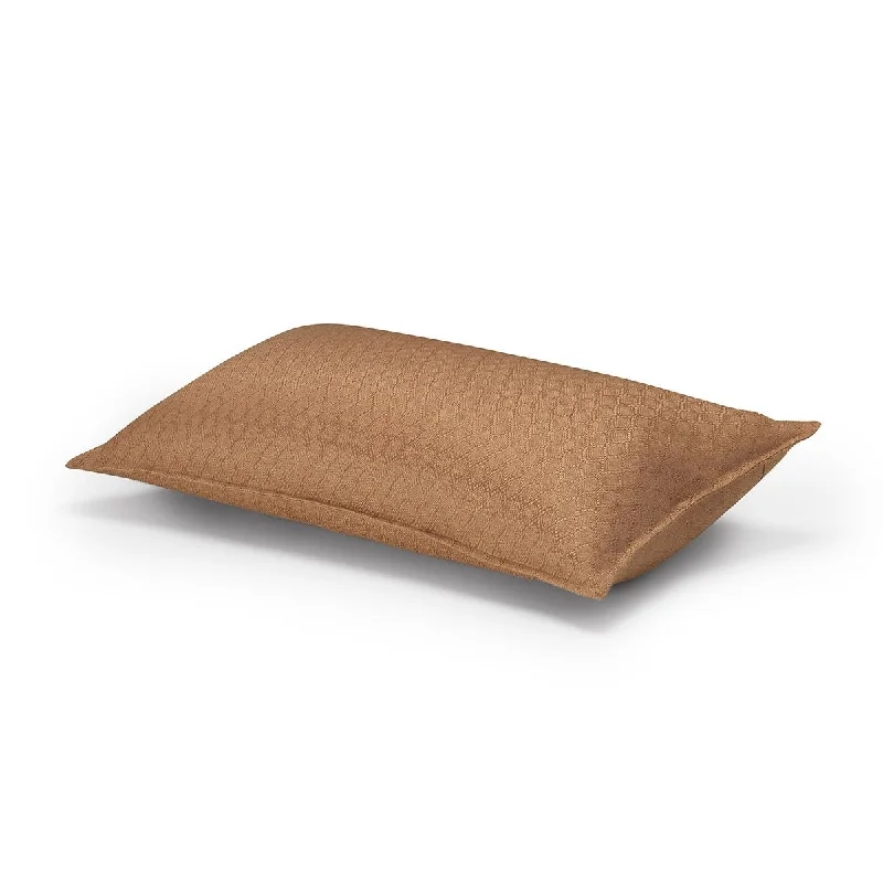 Weekend Bargains to Relish Portofino Geo Brown Pillow by Le Jacquard Français