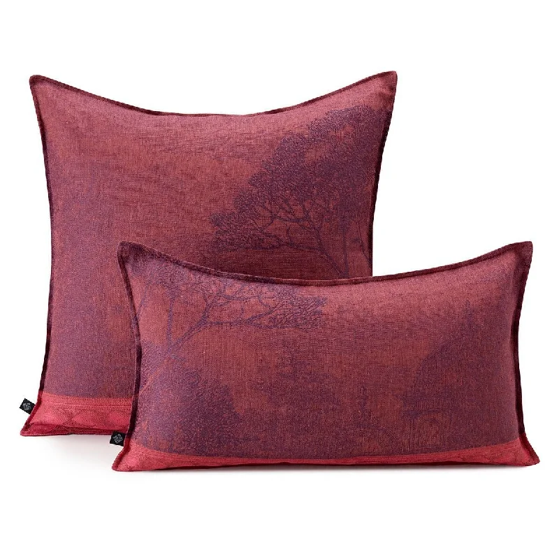 Weekend Specials to Enjoy Symphonie Baroque Maroon Pillow Covers by Le Jacquard Français Weekend Specials to Enjoy Symphonie Baroque Maroon Pillow Covers by Le Jacquard Français
