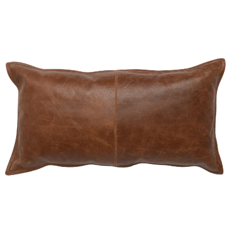 Price Meltdown Leather Kona Brown Pillow