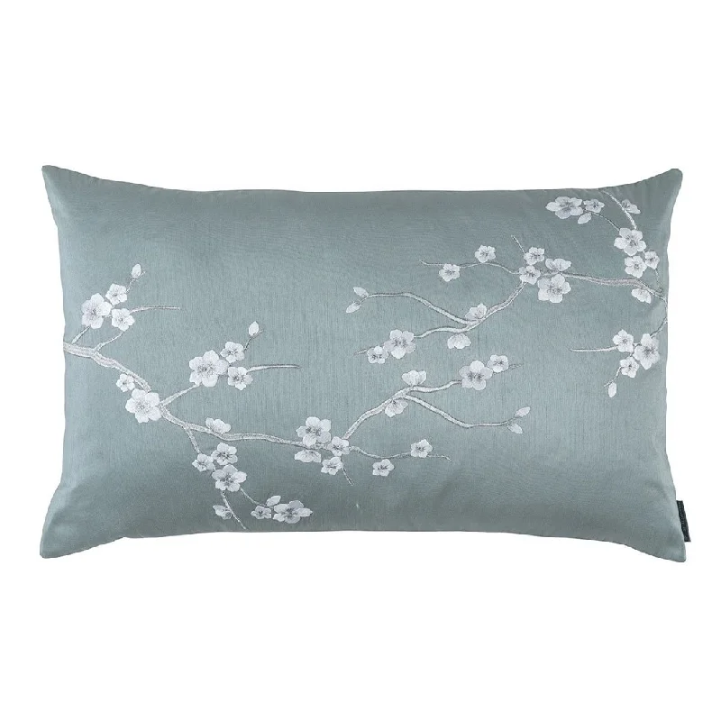 Super Deal Blue Blossom Lumbar Pillows by Lili Alessandra