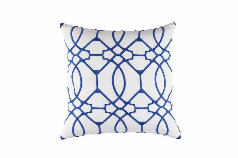 Steals and Deals Magic White & Azure Decorative Pillow by Lili Alessandra