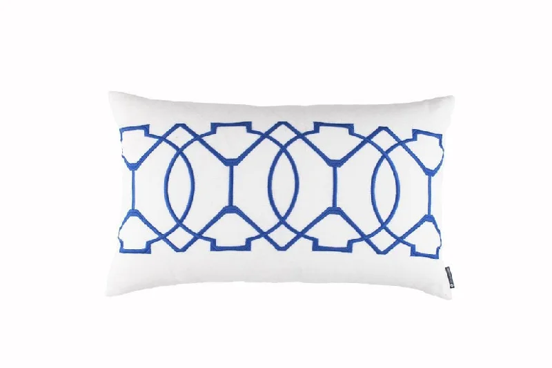 Sale Event Magic White & Azure Large Boudoir Pillow by Lili Alessandra
