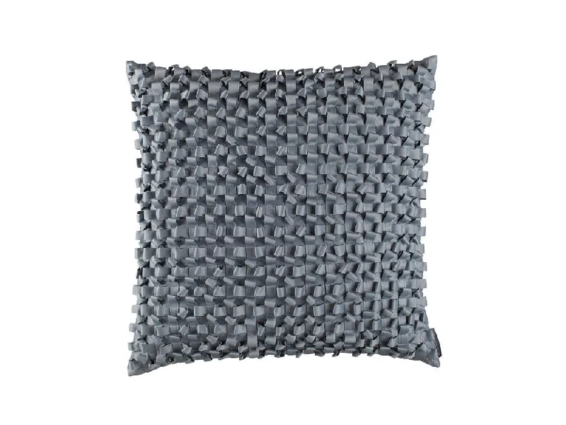 Friends and Family Sale Blue Ribbon Pillow by Lili Alessandra