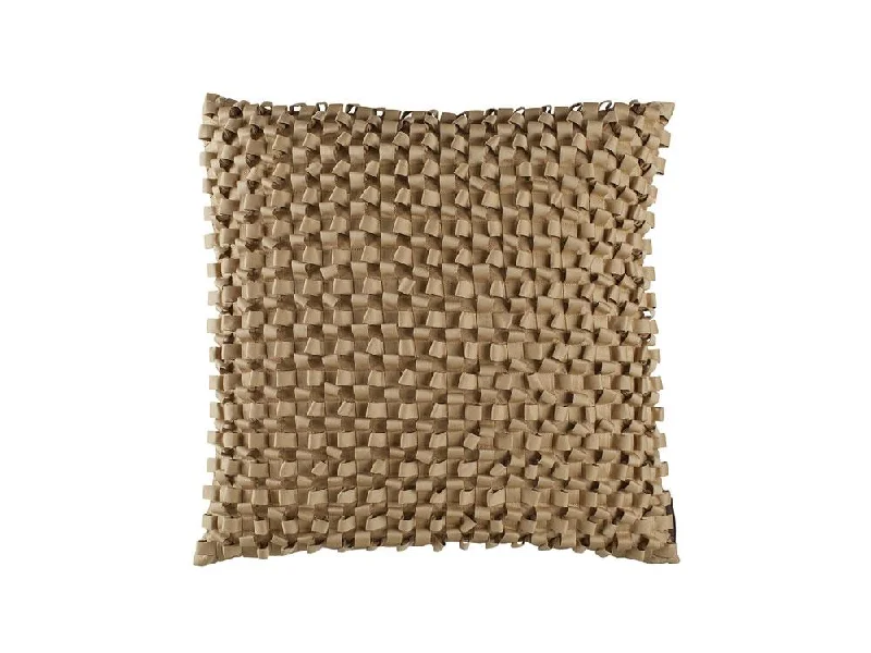 Year-End Sale Ecru Ribbon Pillow by Lili Alessandra