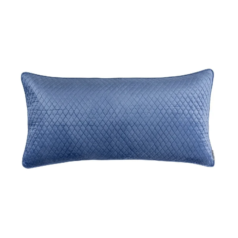 Special Discount Valentina Azure Large Quilted Pillow by Lili Alessandra