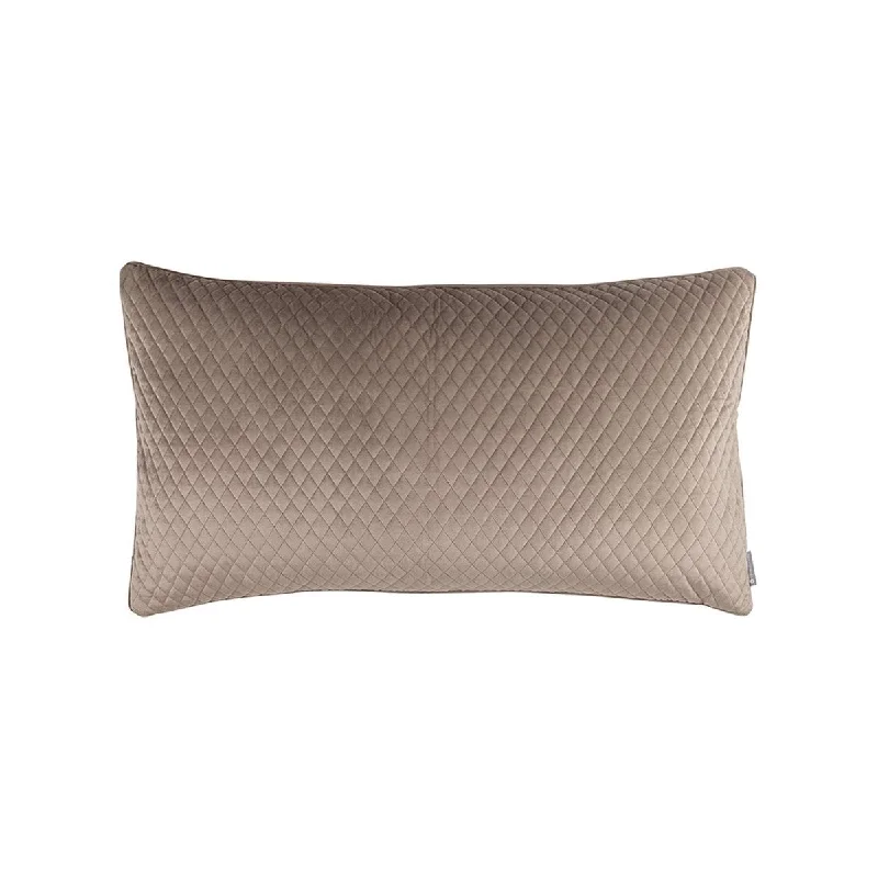 Final Clearance Valentina Buff Large Quilted Pillow by Lili Alessandra