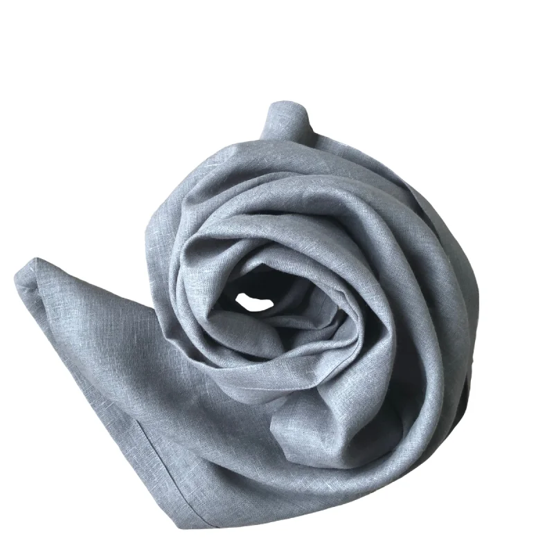 New Deal Linen Swaddle Blanket in Slate