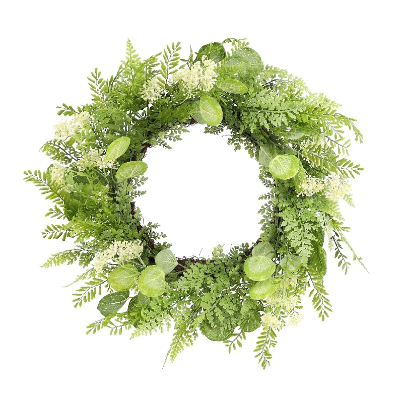 Weekend Deals That Dazzle Mixed Fern 27.5" Foliage Wreath