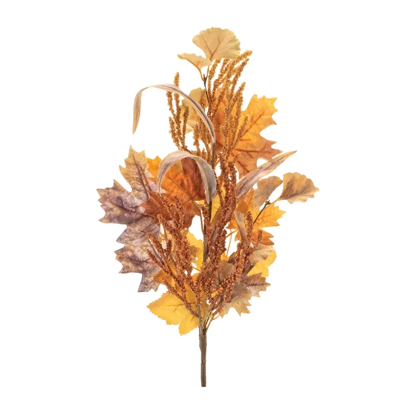 One-DAY Sale Mixed Harvest Maple Leaf Spray (Set of 6)