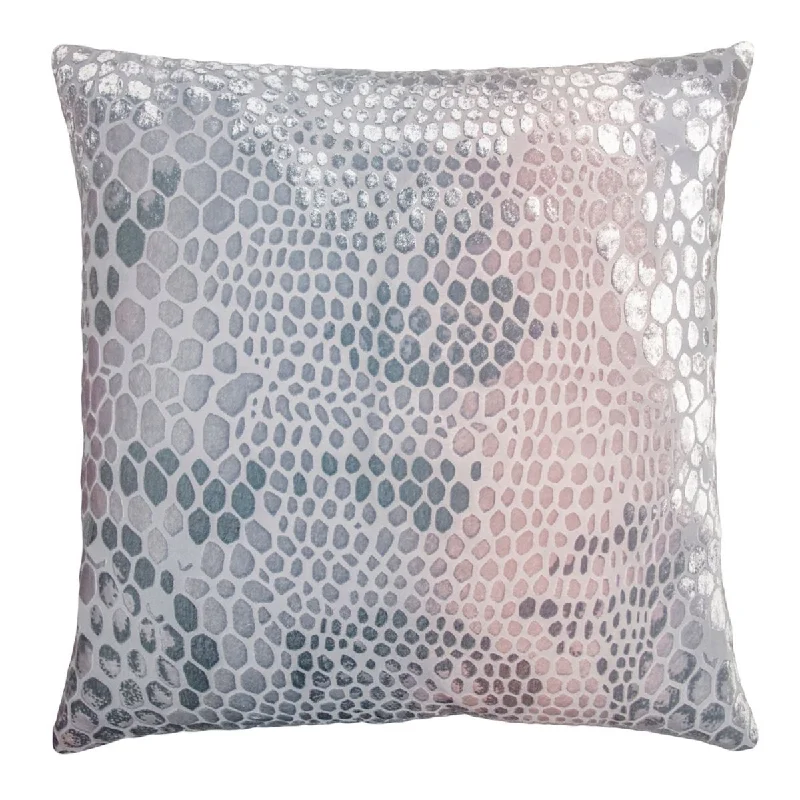 Super Bargain Snakeskin Moonstone Velvet Pillow by Kevin O'Brien Studio