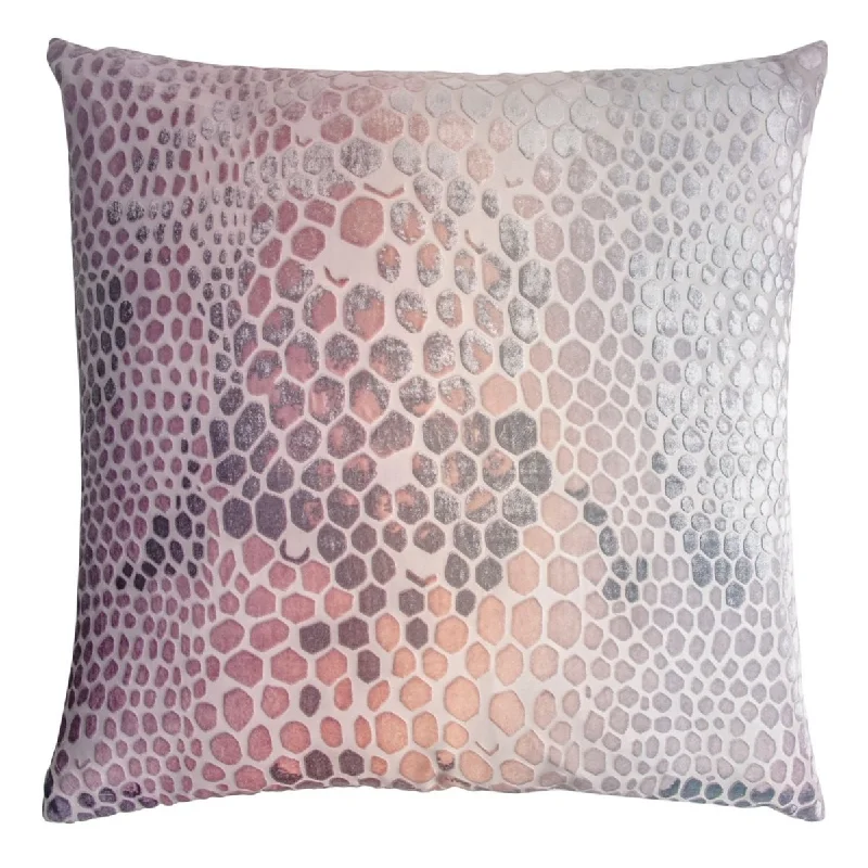 Massive Deals Opal Snakeskin Velvet Pillow by Kevin O'Brien Studio