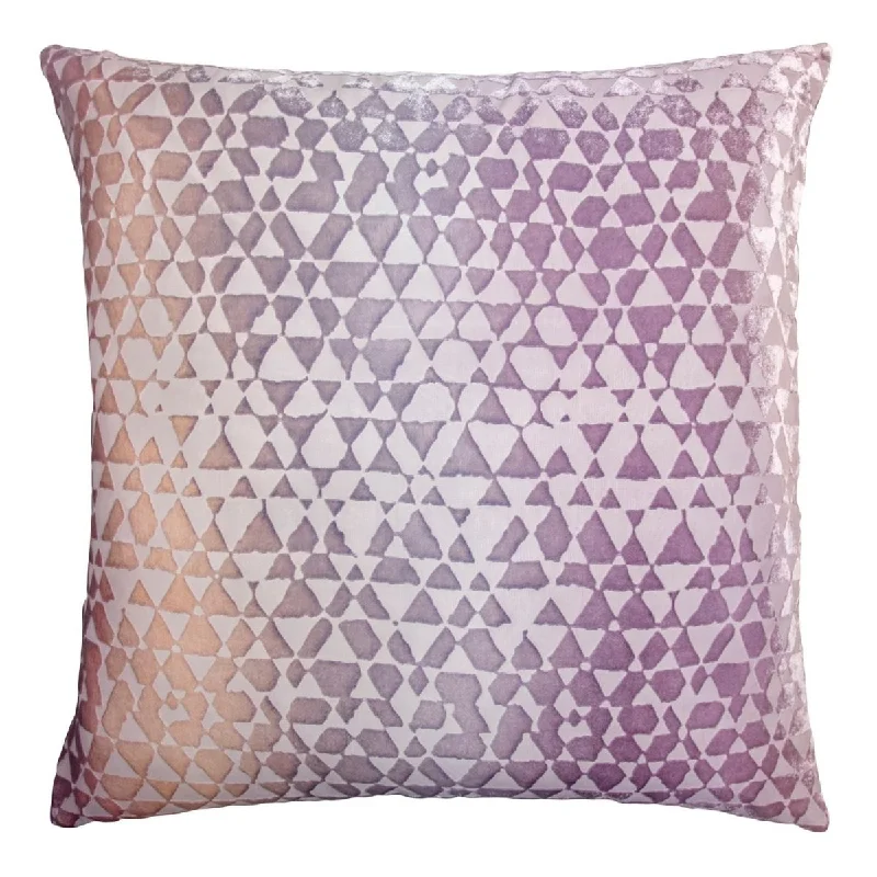 Low Prices Opal Triangles Velvet Pillow by Kevin O'Brien Studio