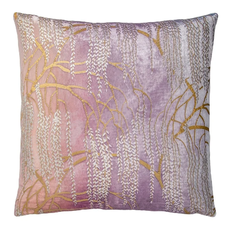 Limited Availability Opal Willow Metallic Pillow by Kevin O'Brien Studio