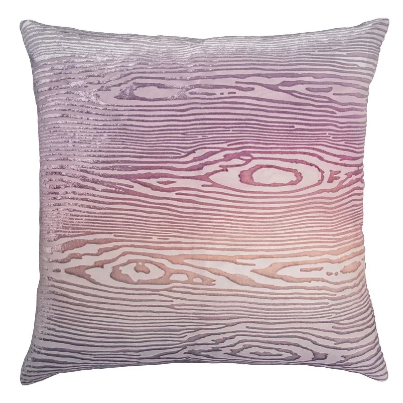 Hurry In Opal Woodgrain Velvet Pillow by Kevin O'Brien Studio