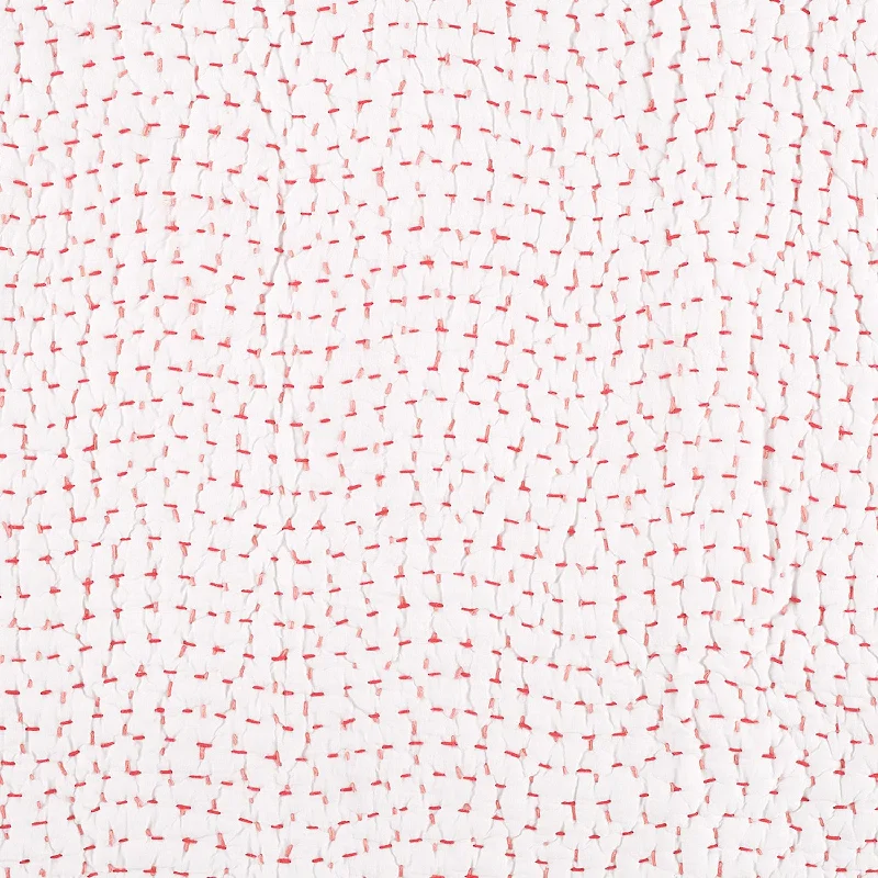 Online Only Organic Hand Stitched Lotus Quilt Swatch