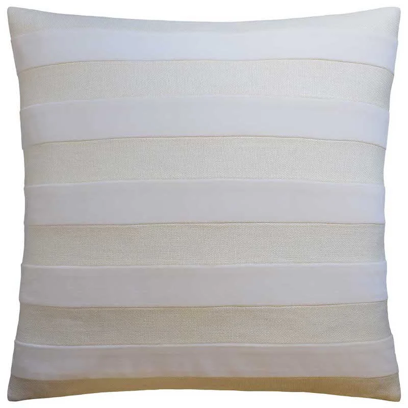 Steals and Deals Parker Stripe Ivory Throw Pillow