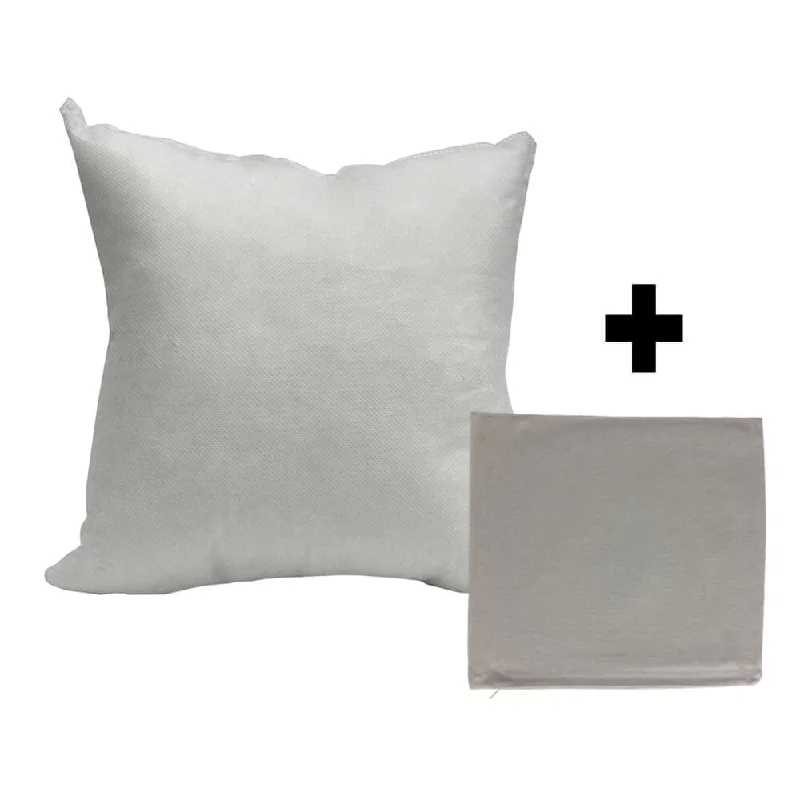 Weekend Bargains to Cherish Pillow Form 22" x 22" (Polyester Fill) + Canvas Cover Bundle Weekend Bargains to Cherish Pillow Form 22" x 22" (Polyester Fill) + Canvas Cover Bundle