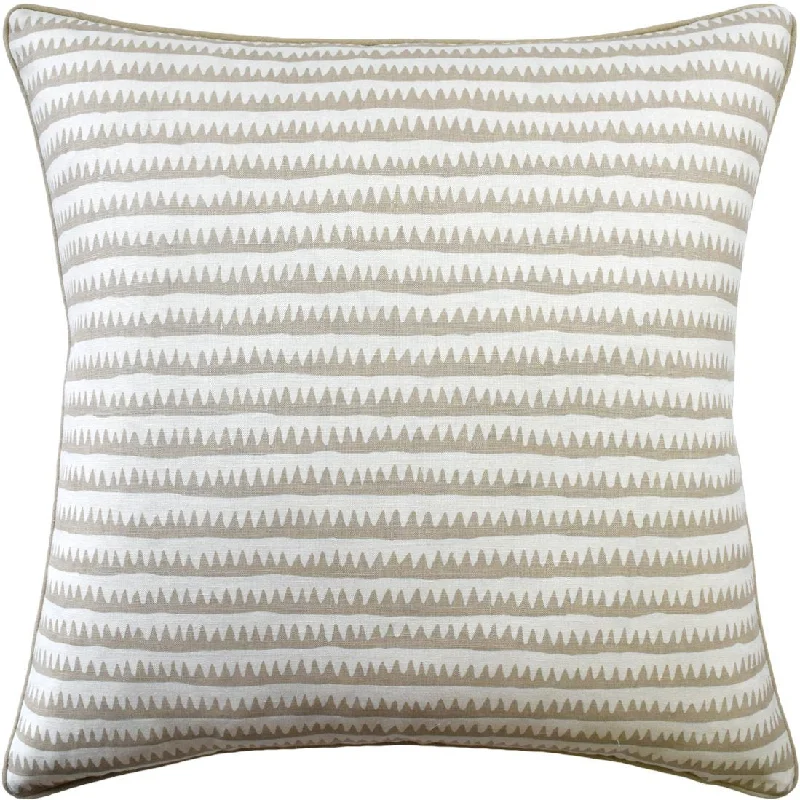 Savings Soar This Weekend Corfu Stripe Sand Pillow by Ryan Studio