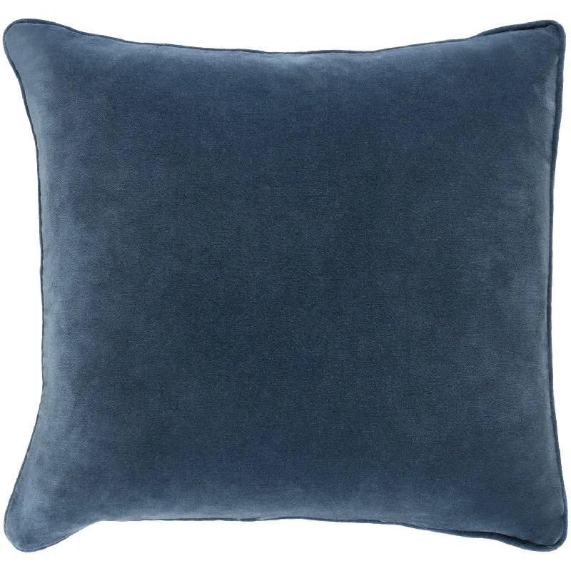 Bonus Savings Safflower Velvet Pillow in Navy