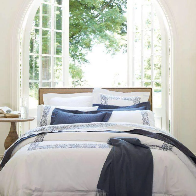 Hurry Up Saxon Pillowcase Pair by Sferra