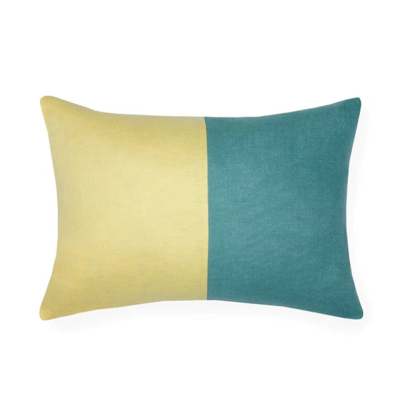 Weekend Savings Fiesta Festa Aqua Decorative Pillow by Sferra
