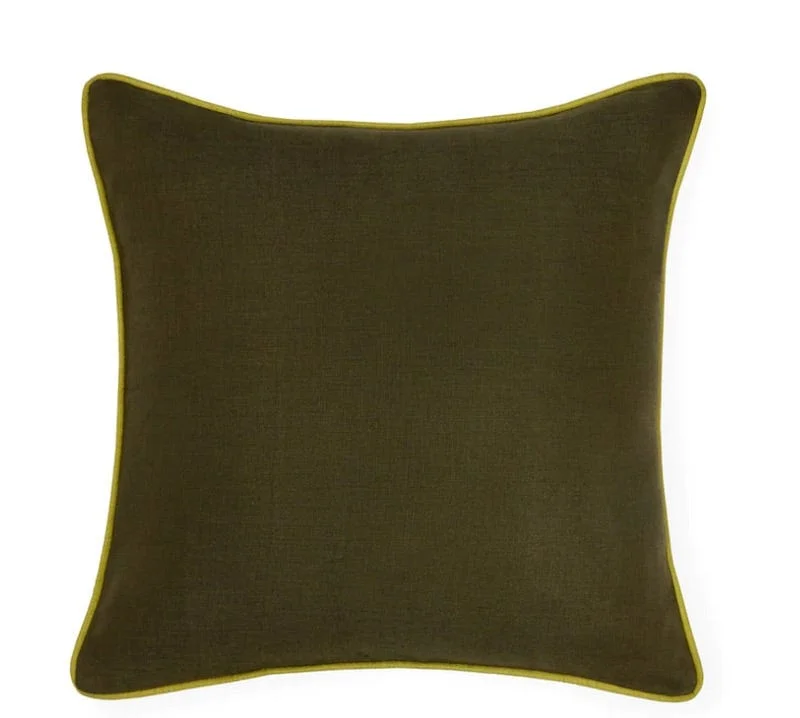 Weekend Bargains Galore Manarola Hunter & Lime Decorative Pillow by Sferra
